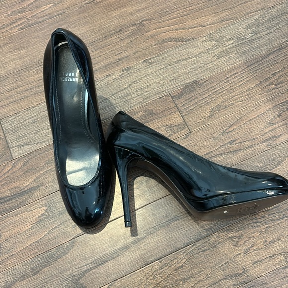 Stuart Weitzman blk patent leather heels. Never worn no box size 10 - Picture 7 of 7